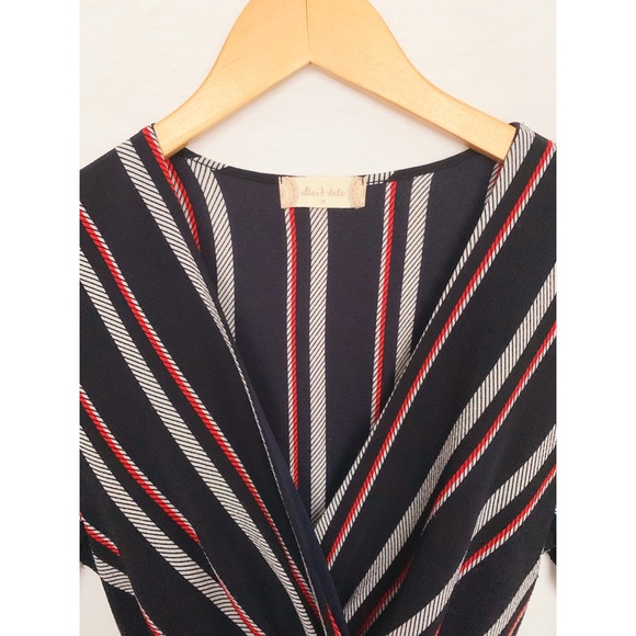 Altar’d State Navy Long Sleeve Maxi Dress - Picture 6 of 8